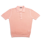 Zephyr Short Sleeve Button Up Crochet Shirt - Pink Eight-X PINK S