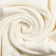 Zephyr Short Sleeve Button Up Crochet Polo Shirt - White Eight-X