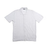 8X Monogram Short Sleeve Button Up Knit Polo Shirt - White Eight-X WHITE S
