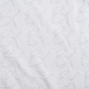 8X Monogram Short Sleeve Button Up Knit Polo Shirt - White Eight-X