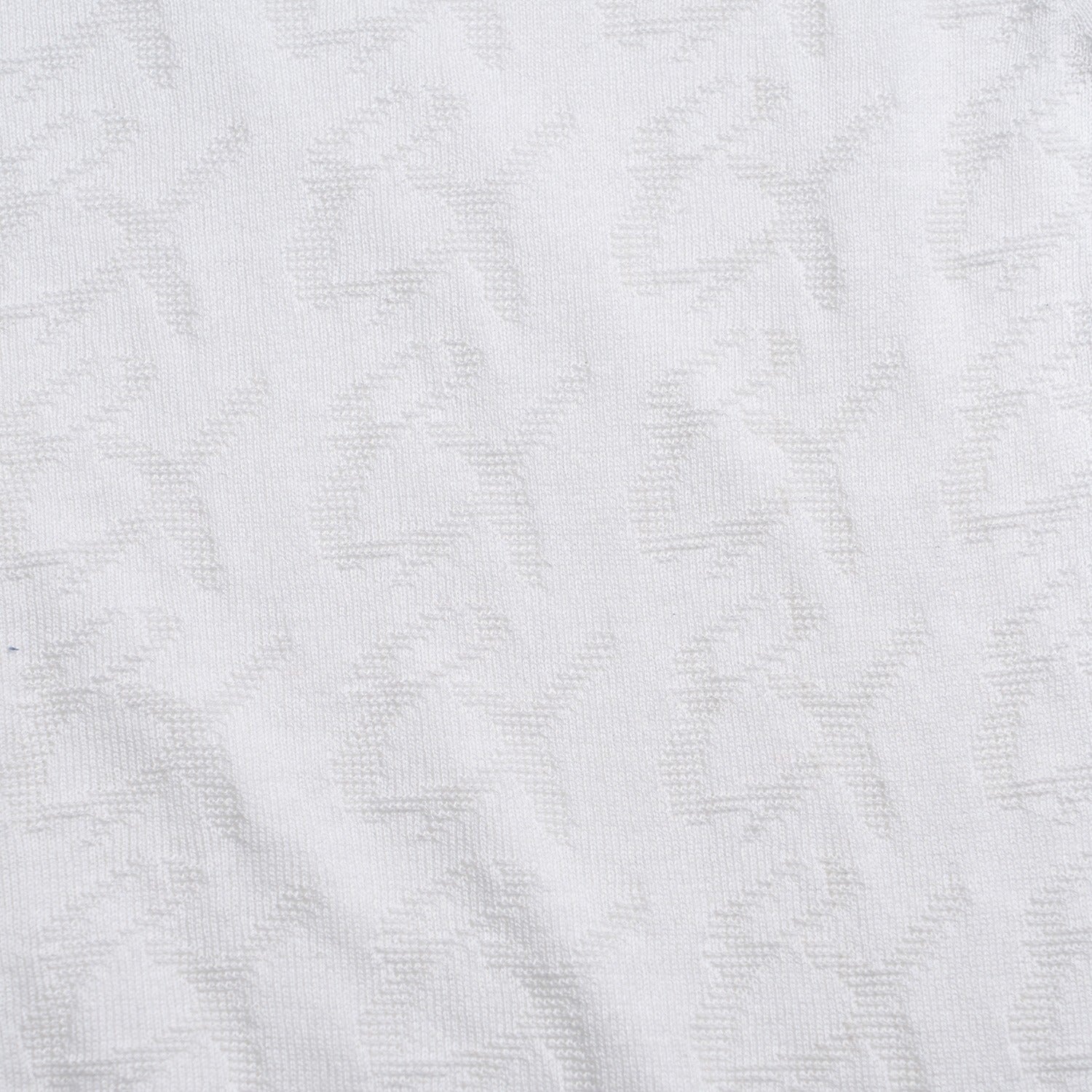 8X Monogram Short Sleeve Button Up Knit Polo Shirt - White Eight-X