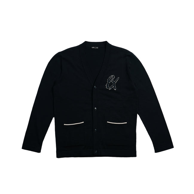 8x Varsity Knit Long Sleeve Button-Up Cardigan Eight-X NAVY S