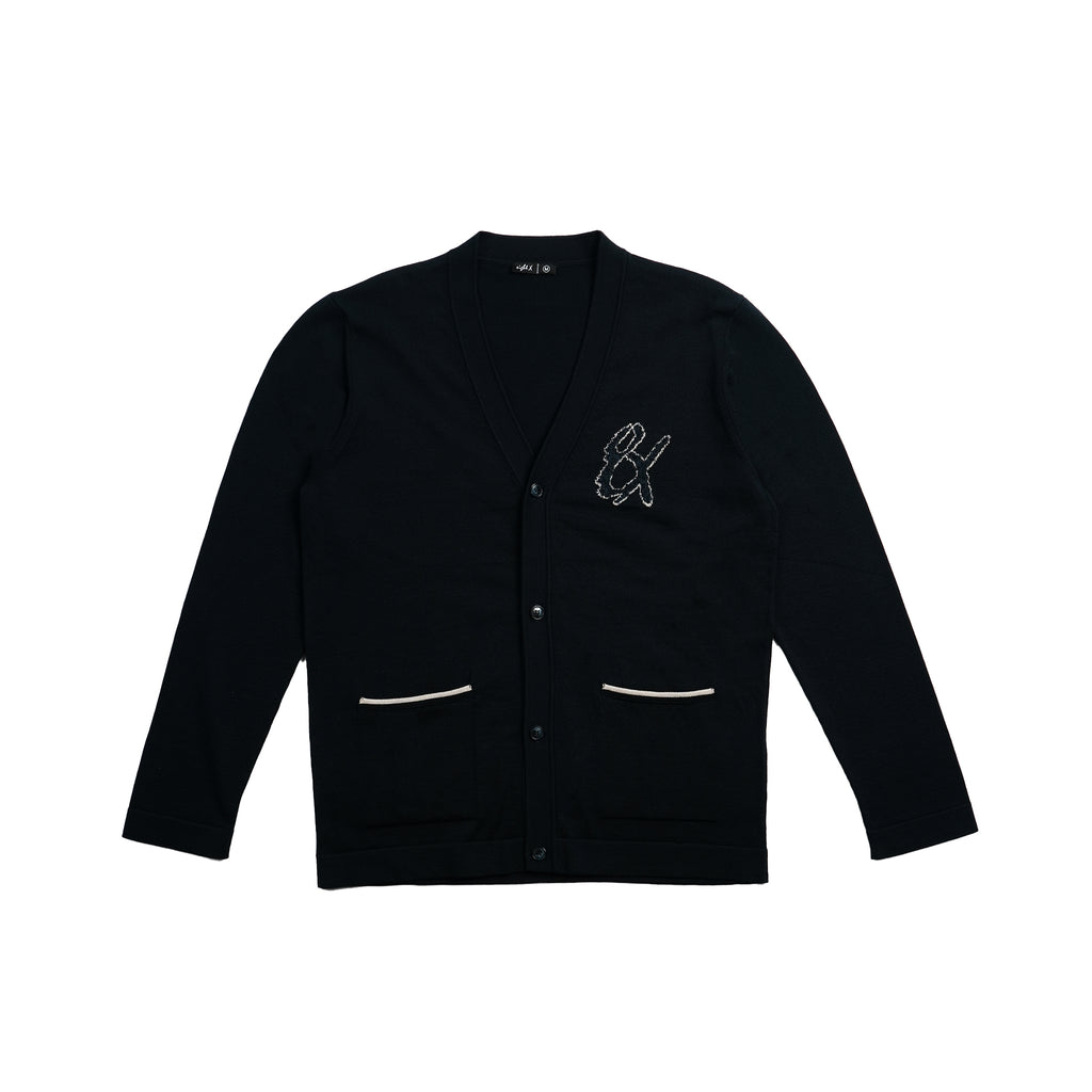 8x Varsity Knit Long Sleeve Button-Up Cardigan Eight-X NAVY S
