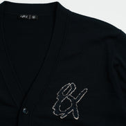 8x Varsity Knit Long Sleeve Button-Up Cardigan Eight-X