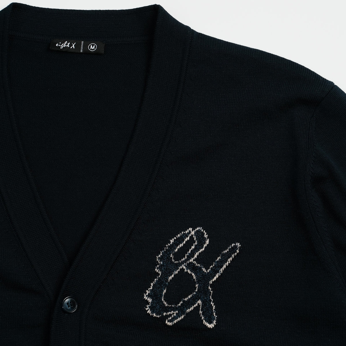 8x Varsity Knit Long Sleeve Button-Up Cardigan Eight-X