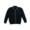 Contour Long Sleeve Two Way Zip Knit Sweater - Navy Eight-X NAVY S
