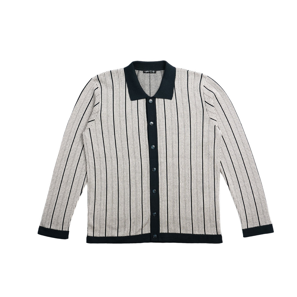 Legacy Knit Full Button-Up Cardigan - Navy Eight-X NAVY S