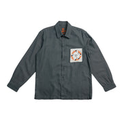 Noir Denim Long Sleeve Button Up Shirt Eight-X BLACK S
