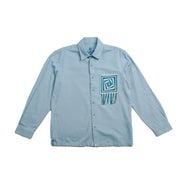 Skyline Denim Long Sleeve Button Up Shirt Eight-X BLUE S