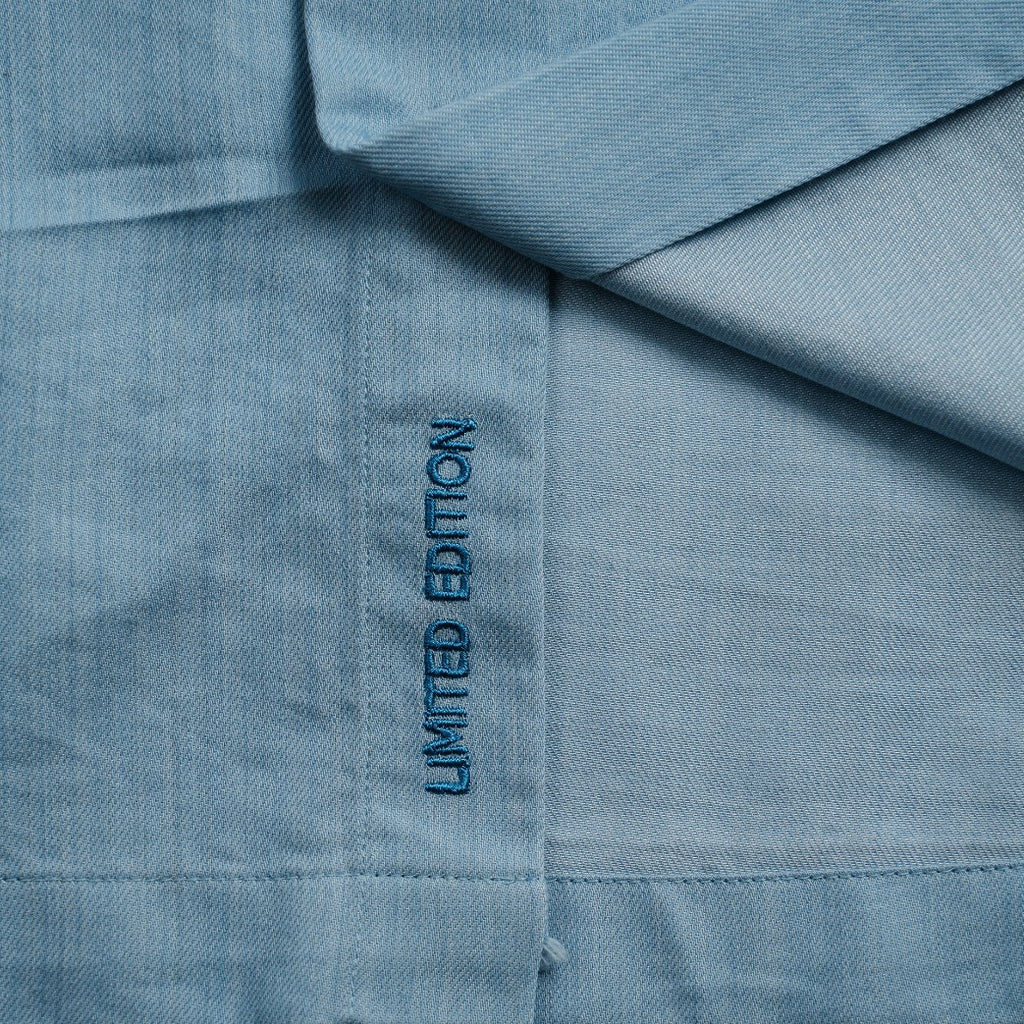 Skyline Denim Long Sleeve Button Up Shirt Eight-X