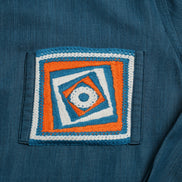 Indigo Denim Long Sleeve Button Up Shirt Eight-X
