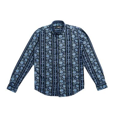 Wild Sapphire Artisan Long Sleeve Button Up Shirt Eight-X MULTI S