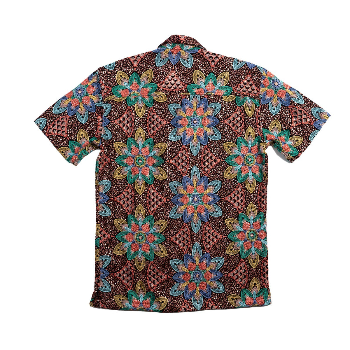 Soraya Artisan Short Sleeve Button Up Shirt Eight-X