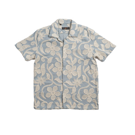 Oleander Artisan Short Sleeve Button Up Shirt Eight-X BLUE S