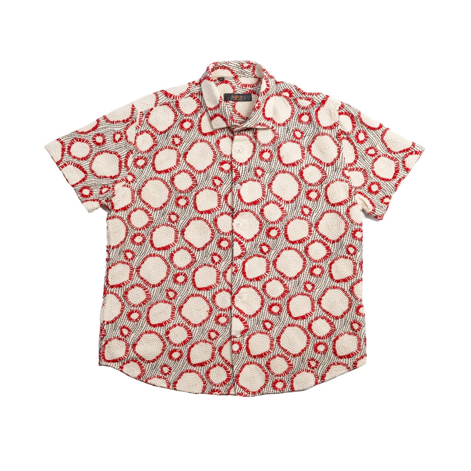 Woven Trace Artisan Short Sleeve Button Up Shirt Eight-X MULTI S