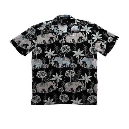 Sundara Artisan Short Sleeve Button Up Shirt Eight-X BLACK S