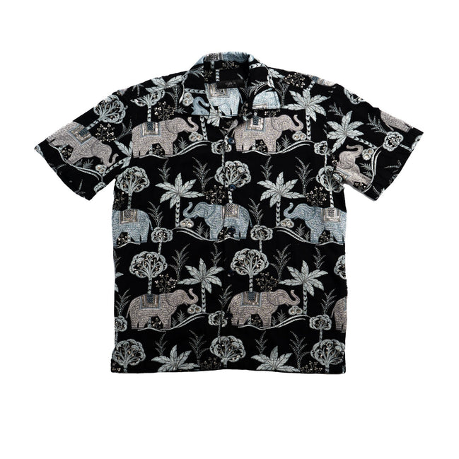 Sundara Artisan Short Sleeve Button Up Shirt Eight-X BLACK S