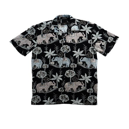 Sundara Artisan Short Sleeve Button Up Shirt Eight-X BLACK S