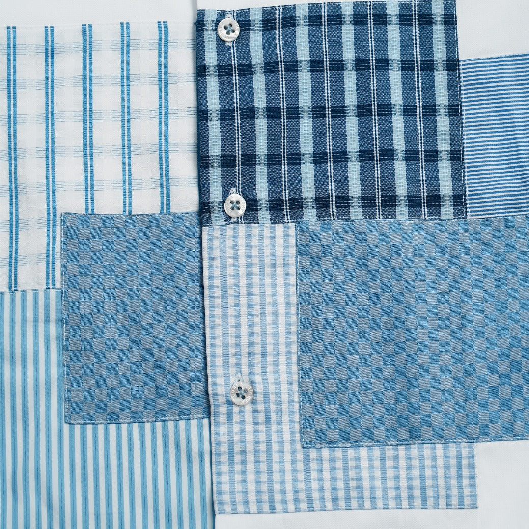 Plaid Fusion Long Sleeve Button Up Shirt Eight-X