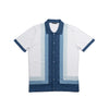 Helm Short Sleeve Button-Up Knit Polo Shirt Eight-X WHITE S