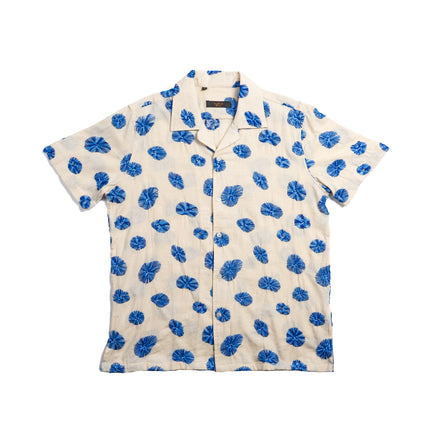Sora Artisan Short Sleeve Button Up Shirt Eight-X BLUE S