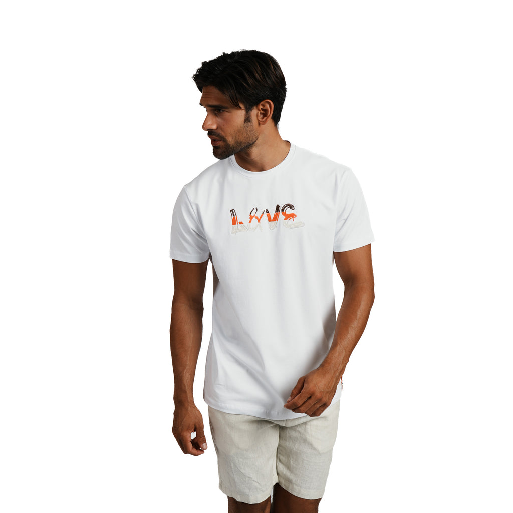 Signature Love Graphic T-Shirt - White Eight-X
