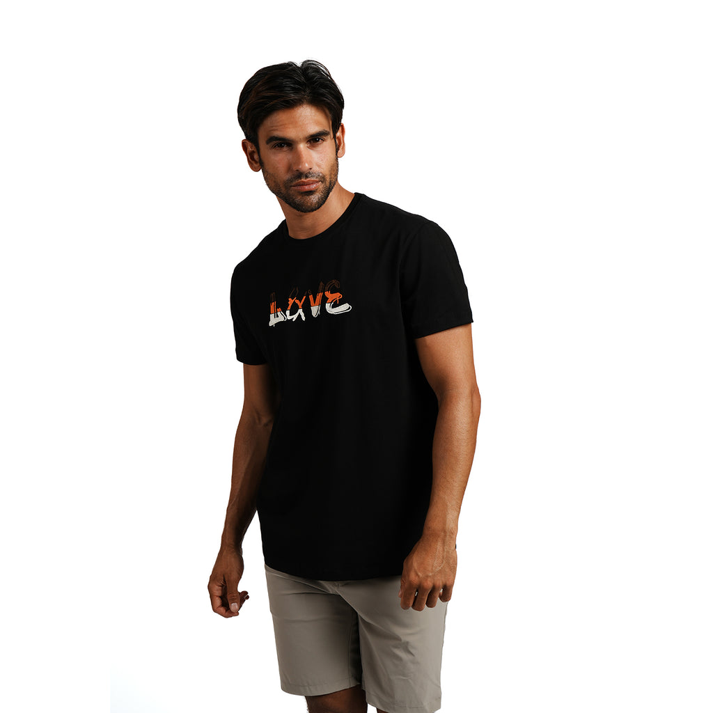 Signature Love Graphic T-Shirt - Black Eight-X