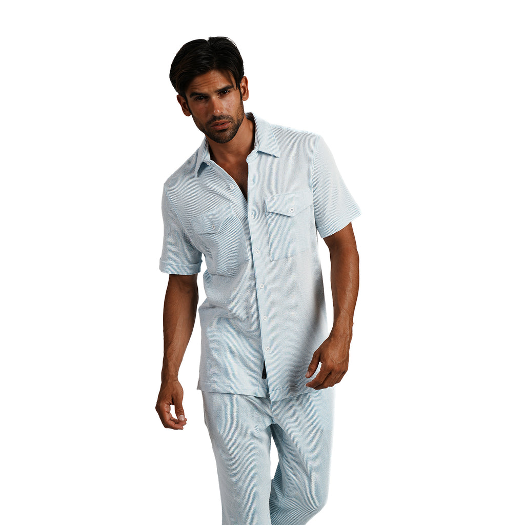 Raya Short Sleeve + Matching Pant Set Eight-X