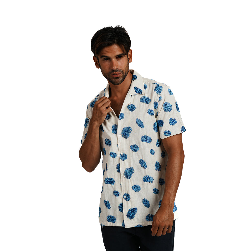 Sora Artisan Short Sleeve Button Up Shirt Eight-X