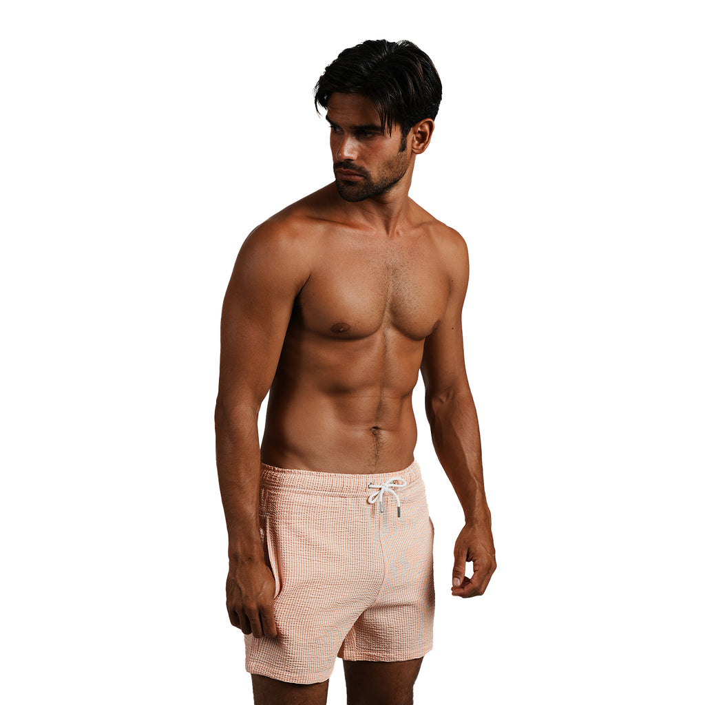 Coral Sky Swim Trunks Eight-X