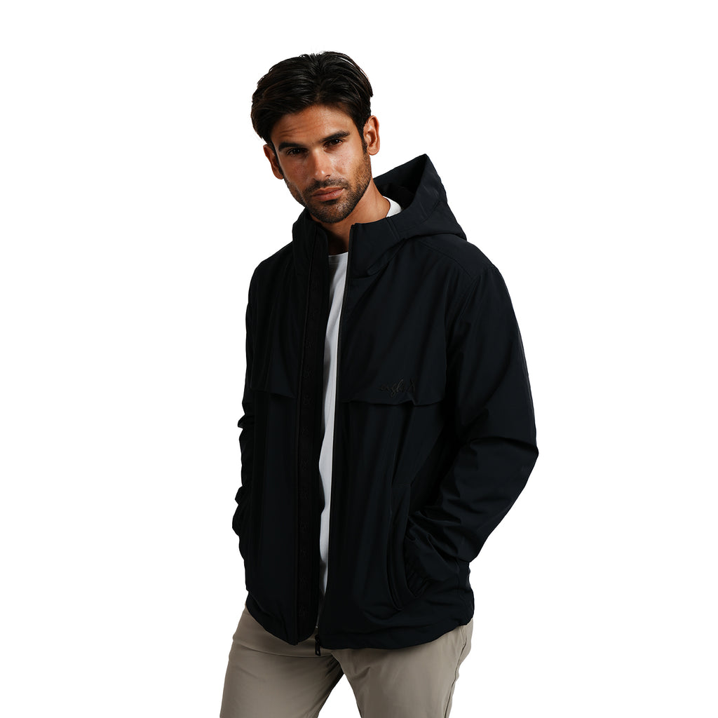 Got You Covered Hooded Windbreaker - Navy Eight-X