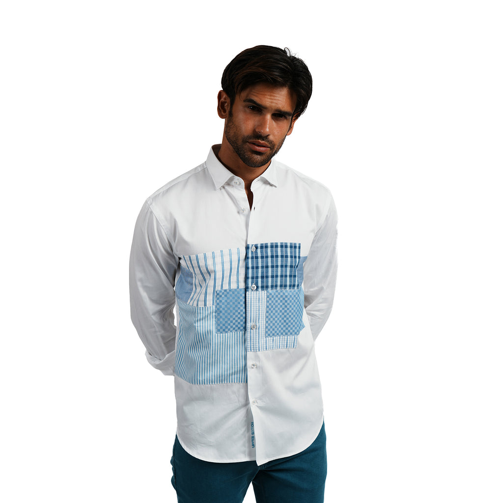 Plaid Fusion Long Sleeve Button Up Shirt Eight-X