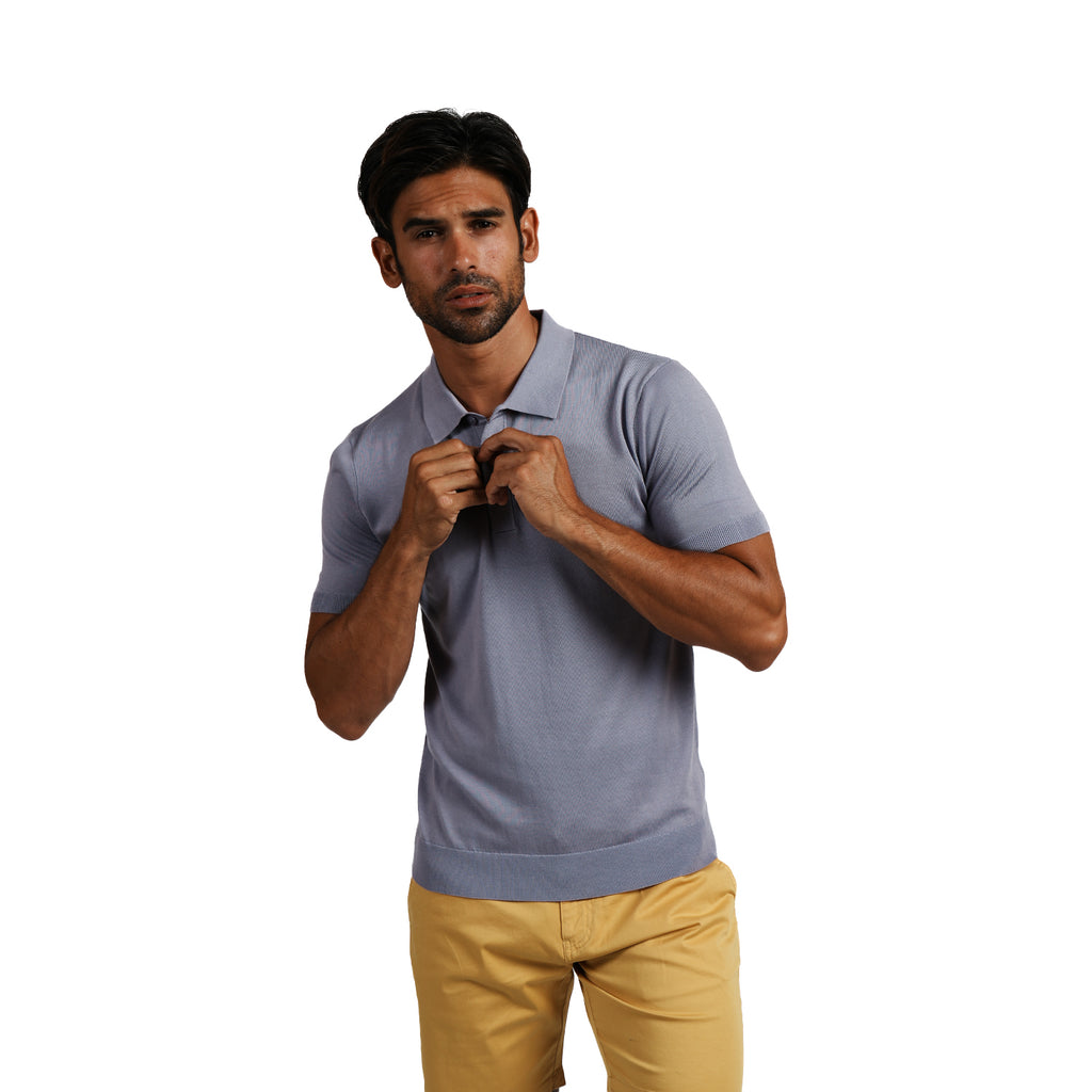 The EcoForm Polo - Purple Button Down Shirts Eight-X