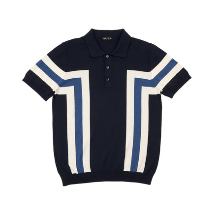 The Everyday Knit Polo Button Up Shirt Button Up Shirts Eight-X NAVY S