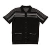 Foundation Crochet Button Up Shirt - Black Button Up Shirts Eight-X BLACK S