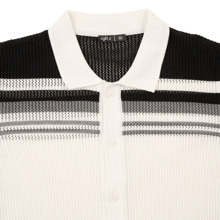 Foundation Crochet Button Up Shirt - White Button Up Shirts Eight-X