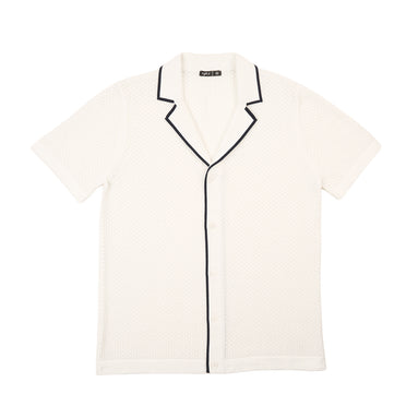 Essential Crochet Button Up Shirt - White Button Up Shirts Eight-X WHITE S