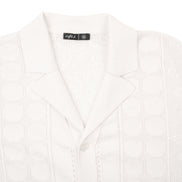 Monterey Crochet Button Up Shirt - White Button Up Shirts Eight-X