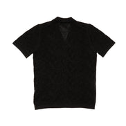 Monterey Crochet Button Up Shirt - Black Button Up Shirts Eight-X