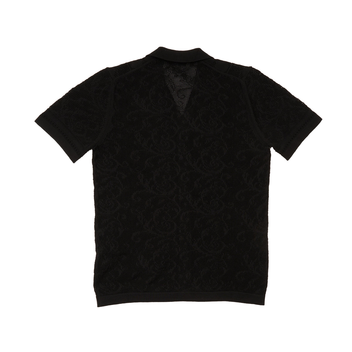 Monterey Crochet Button Up Shirt - Black Button Up Shirts Eight-X
