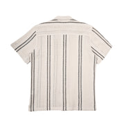 Open Gauge Crochet Relaxed Fit Short Sleeve Button Down Shirts Eight-X