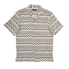 Motion Crochet Relaxed Fit Short Sleeve Shirt Button Down Shirts Eight-X WHITE S