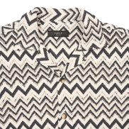 Motion Crochet Relaxed Fit Short Sleeve Shirt Button Down Shirts Eight-X