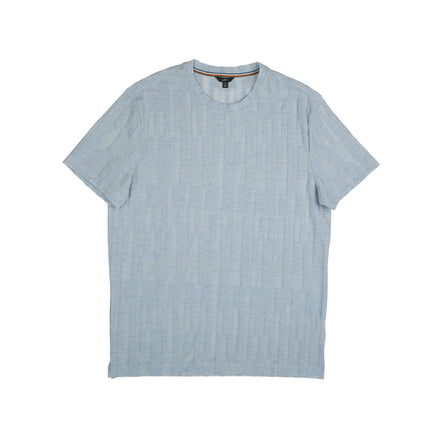 Soft Handle Textured T-Shirt - Blue T-Shirts Eight-X