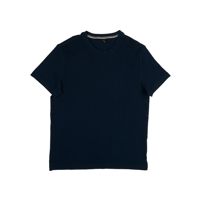 Soft Grain Textured T-Shirt T-Shirts Eight-X NAVY S
