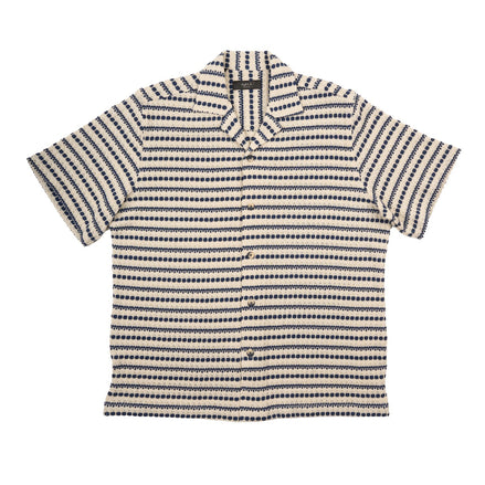 Stone & Navy Short Sleeve Shirt + Shorts Matching Set Sets Eight-X