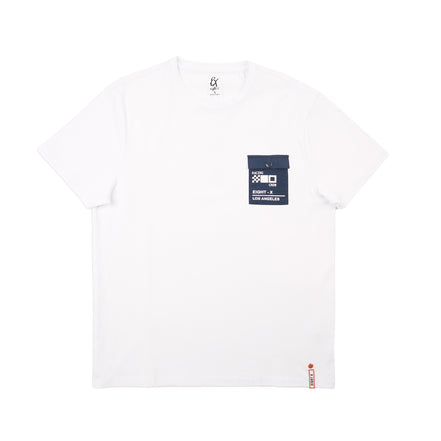 Trackside Graphic T-Shirt – White T-Shirts Eight-X WHITE S