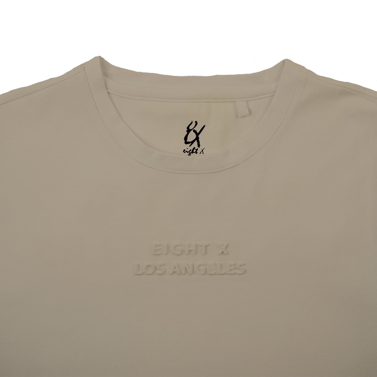 Impression Graphic T-Shirt – Beige T-Shirts Eight-X