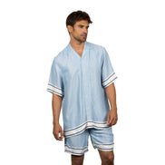 Regency Short Sleeve Shirt + Shorts Matching Set Sets Eight-X