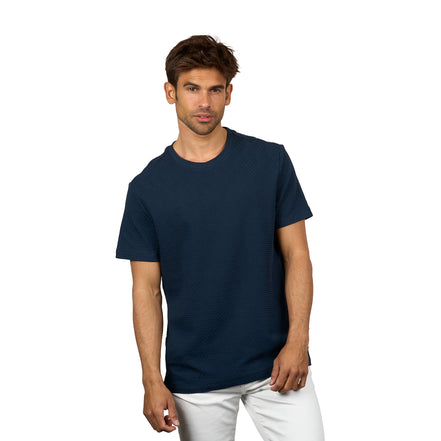 Soft Grain Textured T-Shirt T-Shirts Eight-X